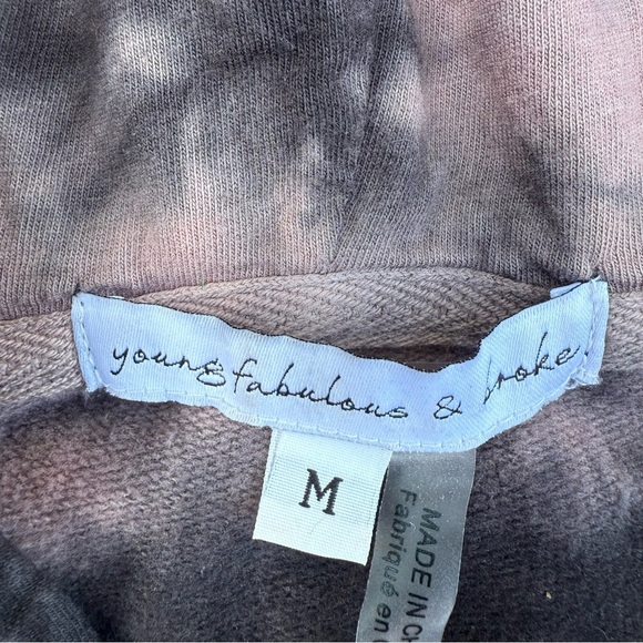 Young Fabulous & Broke Tie-Dye Hooded zip front jacket - Picture 3 of 5